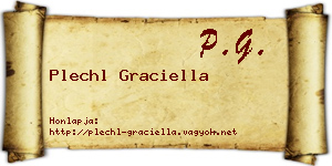 Plechl Graciella névjegykártya